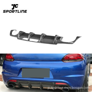 Carbon Fibre Rear Diffuser for Volkswagen VW Scirocco R (2015-2018)